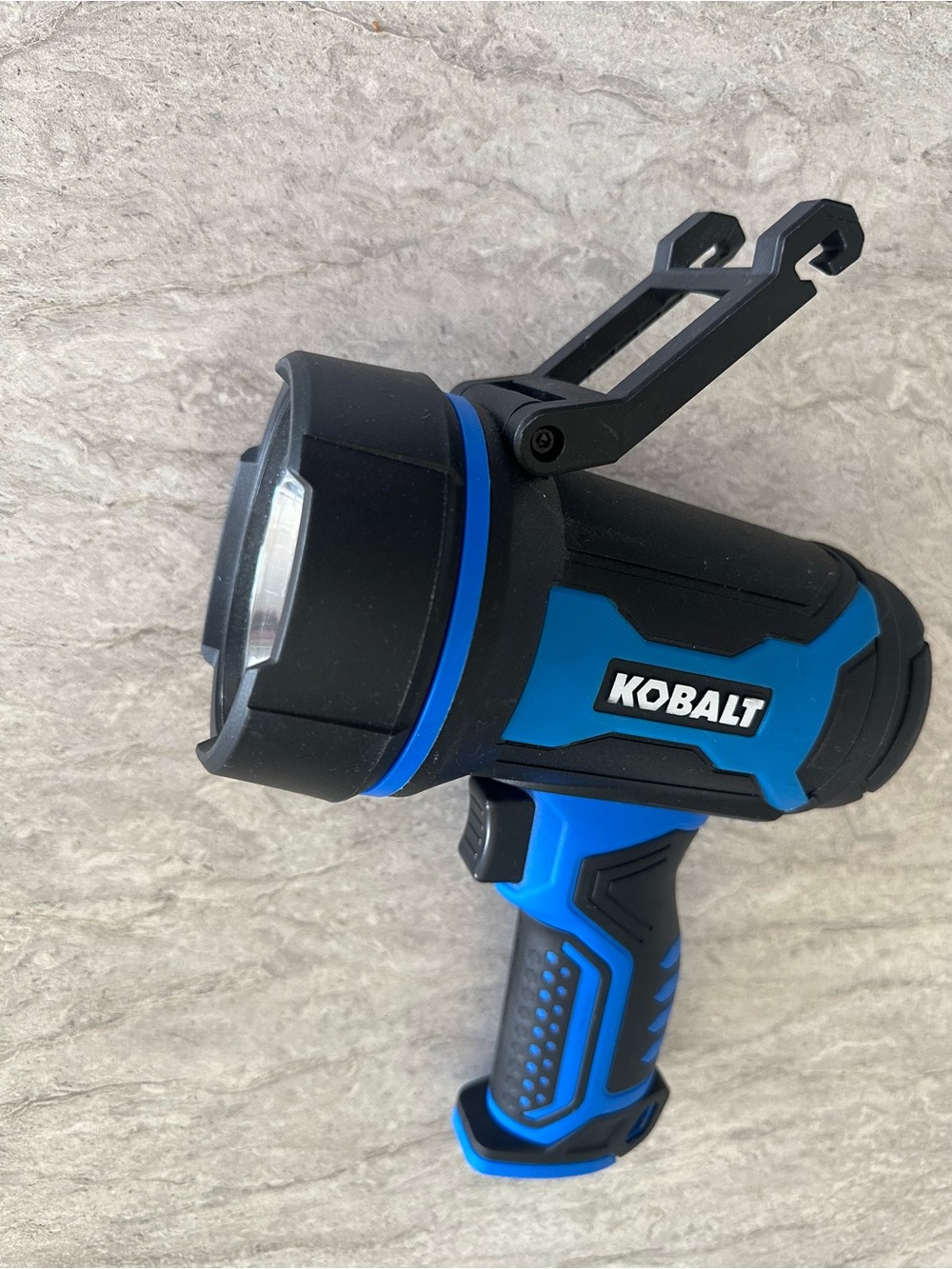 Kobalt Blue Handheld Spotlight with Ergonomic Grip - Picture 3 of 8
